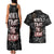 Skull Pattern Couples Matching Tank Maxi Dress and Hawaiian Shirt Never Trust The Living - Wonder Print Shop