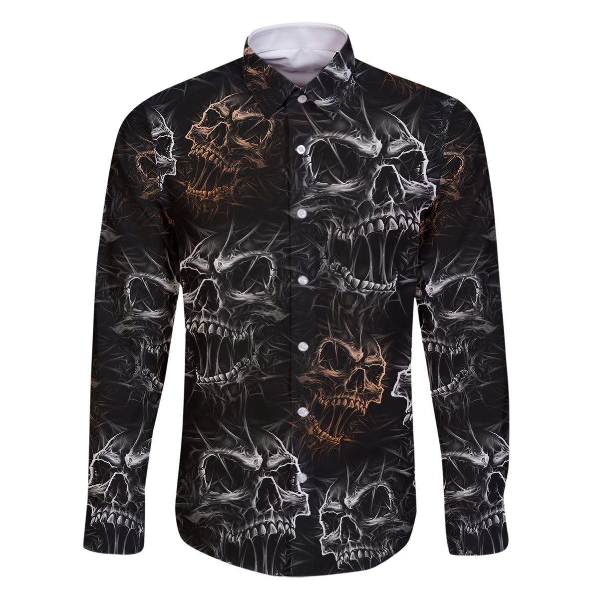 Skull Pattern Family Matching Short Sleeve Bodycon Dress and Hawaiian Shirt Never Trust The Living - Wonder Print Shop