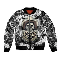 Skull Cowboy Bomber Jacket Out Law - Wonder Print Shop