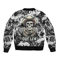 Skull Cowboy Bomber Jacket Out Law - Wonder Print Shop