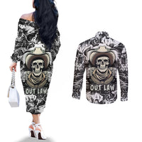 skull-cowboy-couples-matching-off-the-shoulder-long-sleeve-dress-and-long-sleeve-button-shirts-out-law
