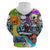 Comic Skull Hoodie Pop Art Cartoon Skull Funny - Wonder Print Shop