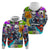 Comic Skull Hoodie Pop Art Cartoon Skull Funny - Wonder Print Shop
