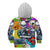 Comic Skull Kid Hoodie Pop Art Cartoon Skull Funny - Wonder Print Shop