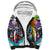 Comic Skull Sherpa Hoodie Pop Art Cartoon Skull Funny - Wonder Print Shop