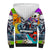 Comic Skull Sherpa Hoodie Pop Art Cartoon Skull Funny - Wonder Print Shop