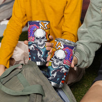 Comic Skull Tumbler Cup Pop Art Cartoon Skull Funny - Wonder Print Shop