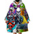 Comic Skull Wearable Blanket Hoodie Pop Art Cartoon Skull Funny - Wonder Print Shop