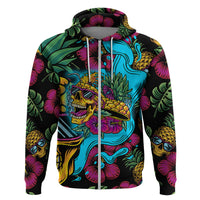 Pineapple Skull Hoodie Sumer Time - Wonder Print Shop