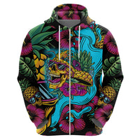 Pineapple Skull Hoodie Sumer Time - Wonder Print Shop