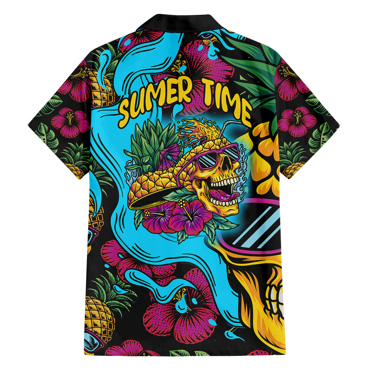 Pineapple Skull Kid Hawaiian Shirt Sumer Time - Wonder Print Shop