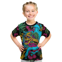 Pineapple Skull Kid T Shirt Sumer Time - Wonder Print Shop