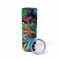 Pineapple Skull Skinny Tumbler Sumer Time - Wonder Print Shop