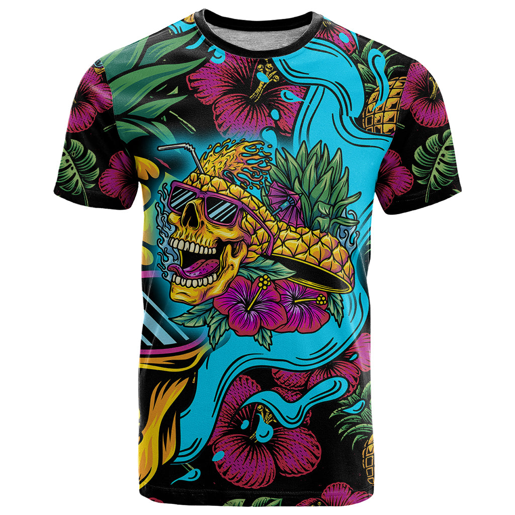 Pineapple Skull T Shirt Sumer Time - Wonder Print Shop