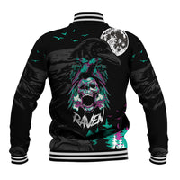 Crow Skull Baseball Jacket My Mascot Is The A Crow - Wonder Print Shop