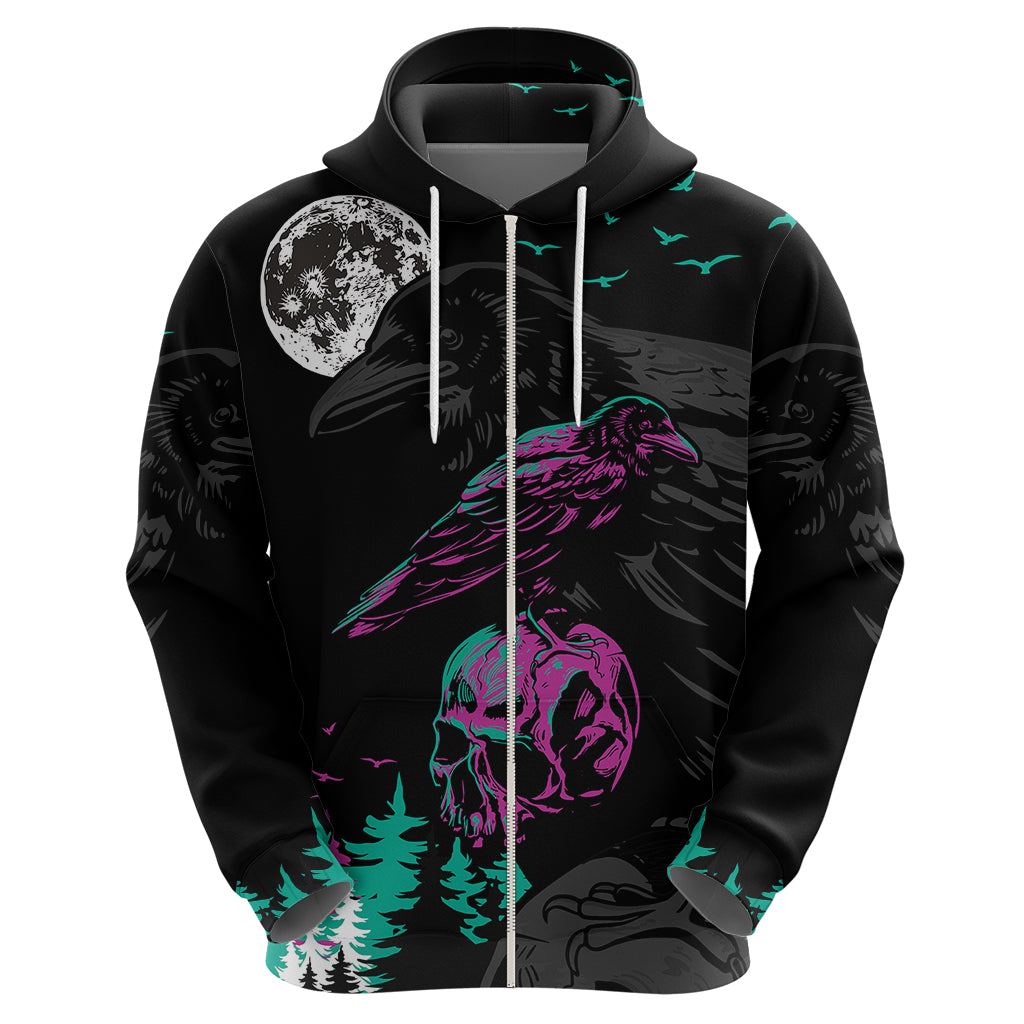 Crow Skull Hoodie My Mascot Is The A Crow - Wonder Print Shop