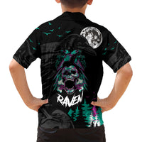 Crow Skull Kid Hawaiian Shirt My Mascot Is The A Crow - Wonder Print Shop