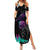 Crow Skull Summer Maxi Dress My Mascot Is The A Crow - Wonder Print Shop