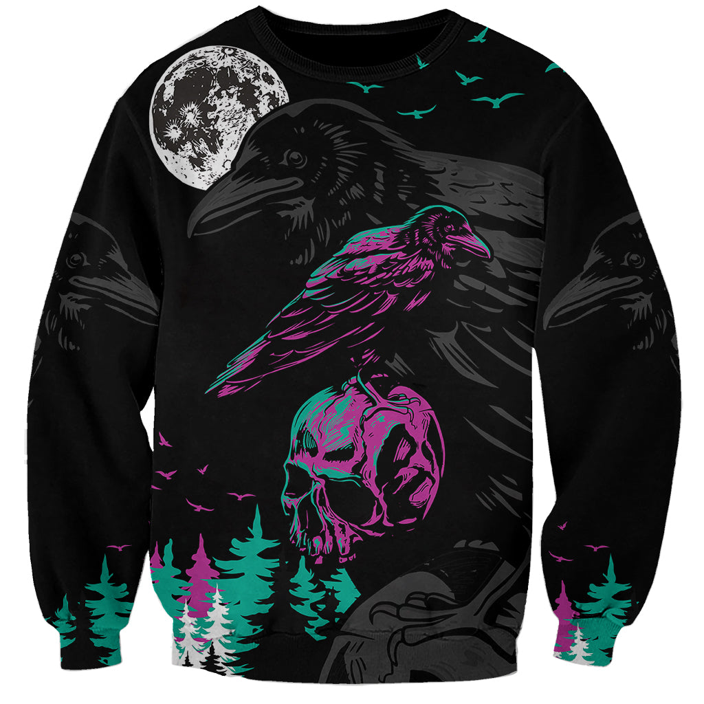 Crow Skull Sweatshirt My Mascot Is The A Crow - Wonder Print Shop