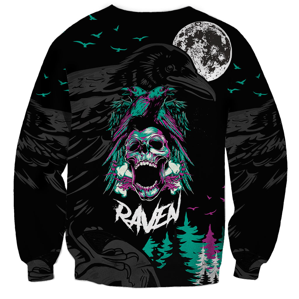 Crow Skull Sweatshirt My Mascot Is The A Crow - Wonder Print Shop