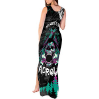 Crow Skull Tank Maxi Dress My Mascot Is The A Crow - Wonder Print Shop