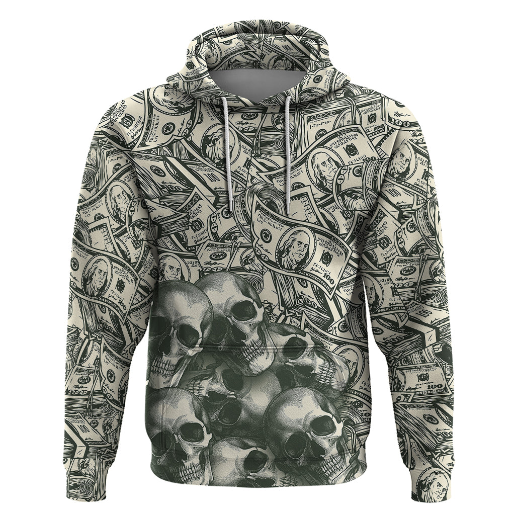 Skull Money Hoodie The Money You Make Is A Symbol - Wonder Print Shop