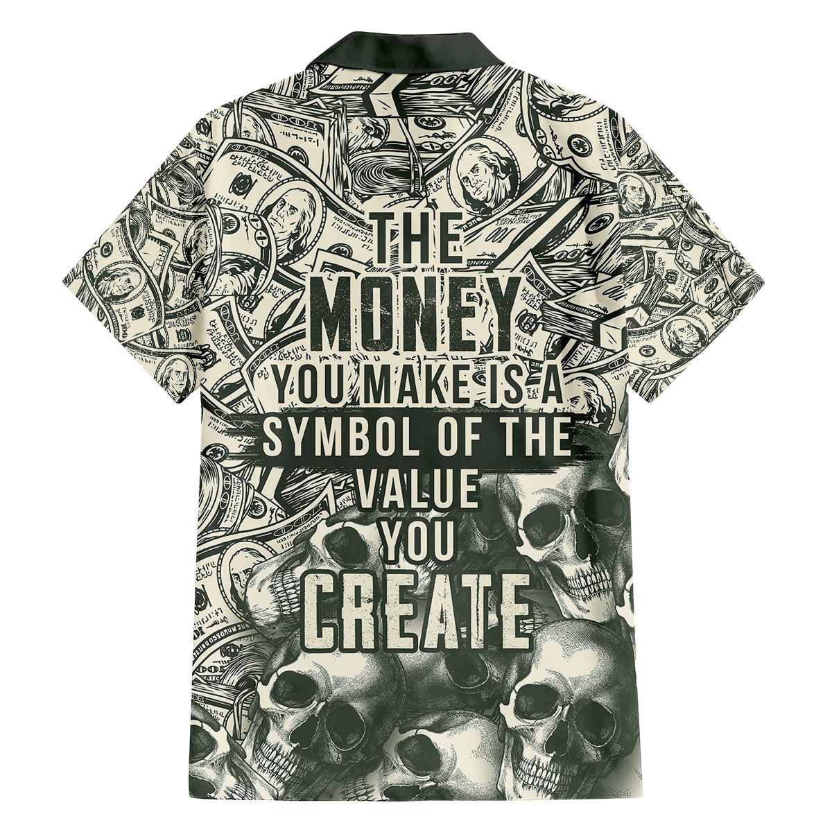 skull-money-kid-hawaiian-shirt-the-money-you-make-is-a-symbol