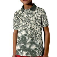 Skull Money Kid Polo Shirt The Money You Make Is A Symbol - Wonder Print Shop