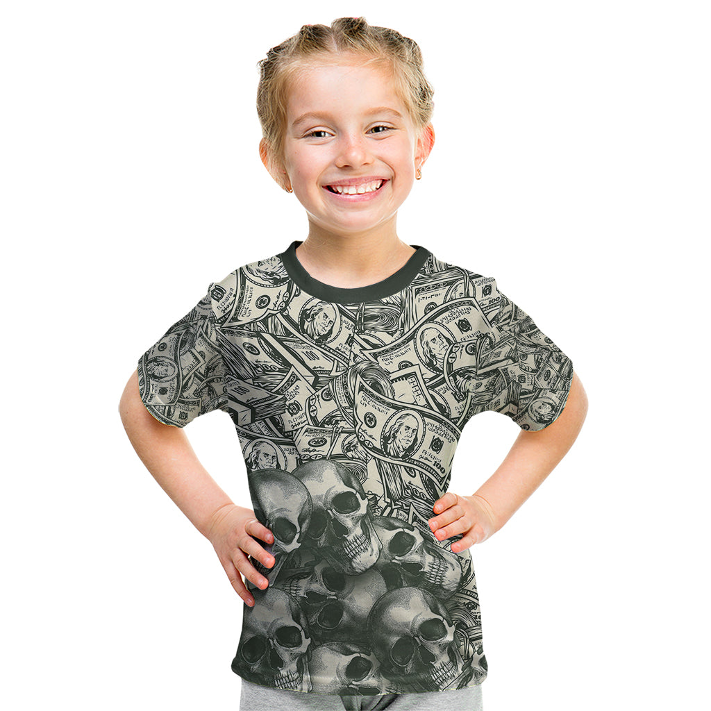 Skull Money Kid T Shirt The Money You Make Is A Symbol - Wonder Print Shop