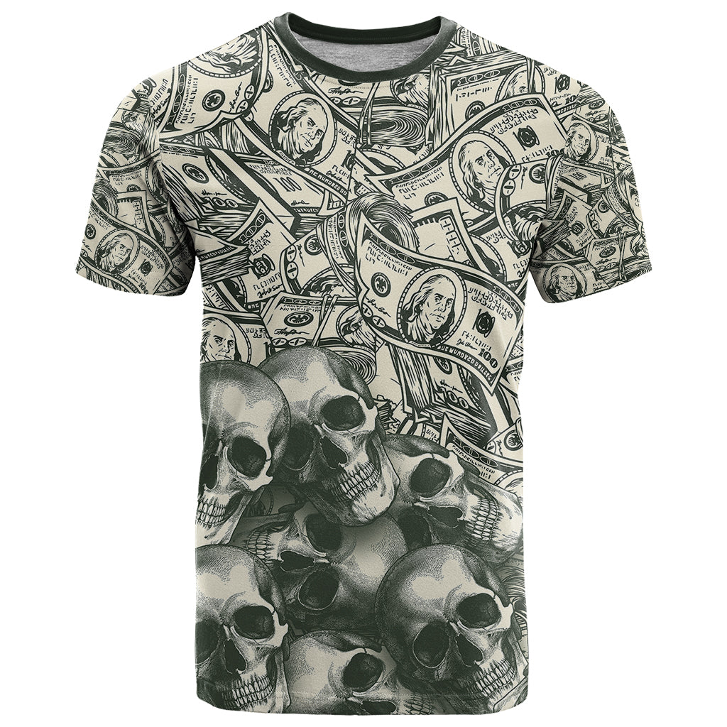 Skull Money T Shirt The Money You Make Is A Symbol - Wonder Print Shop