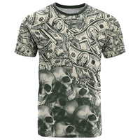 Skull Money T Shirt The Money You Make Is A Symbol - Wonder Print Shop