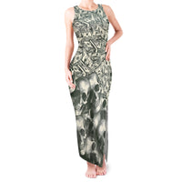 Skull Money Tank Maxi Dress The Money You Make Is A Symbol - Wonder Print Shop
