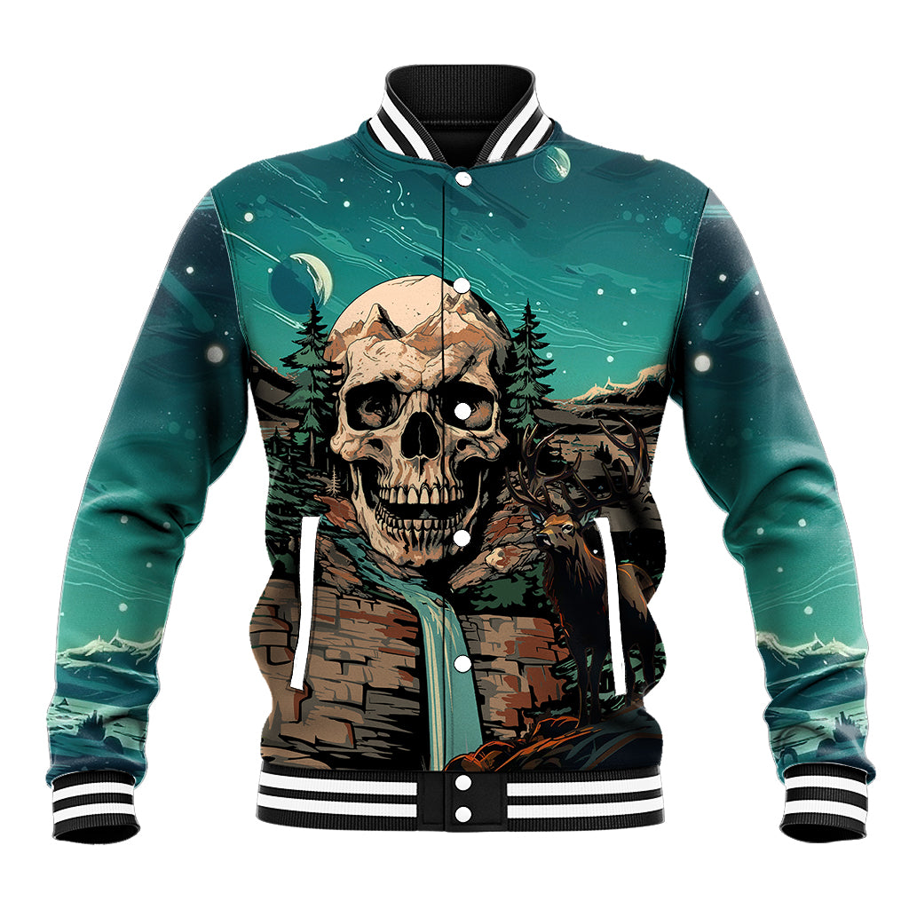 Skull Hunt Baseball Jacket The Best Kine Of Raiser A Hunting - Wonder Print Shop