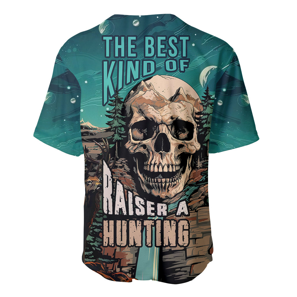 Skull Hunt Baseball Jersey The Best Kine Of Raiser A Hunting - Wonder Print Shop