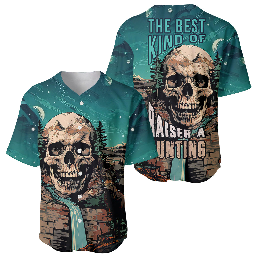 Skull Hunt Baseball Jersey The Best Kine Of Raiser A Hunting - Wonder Print Shop