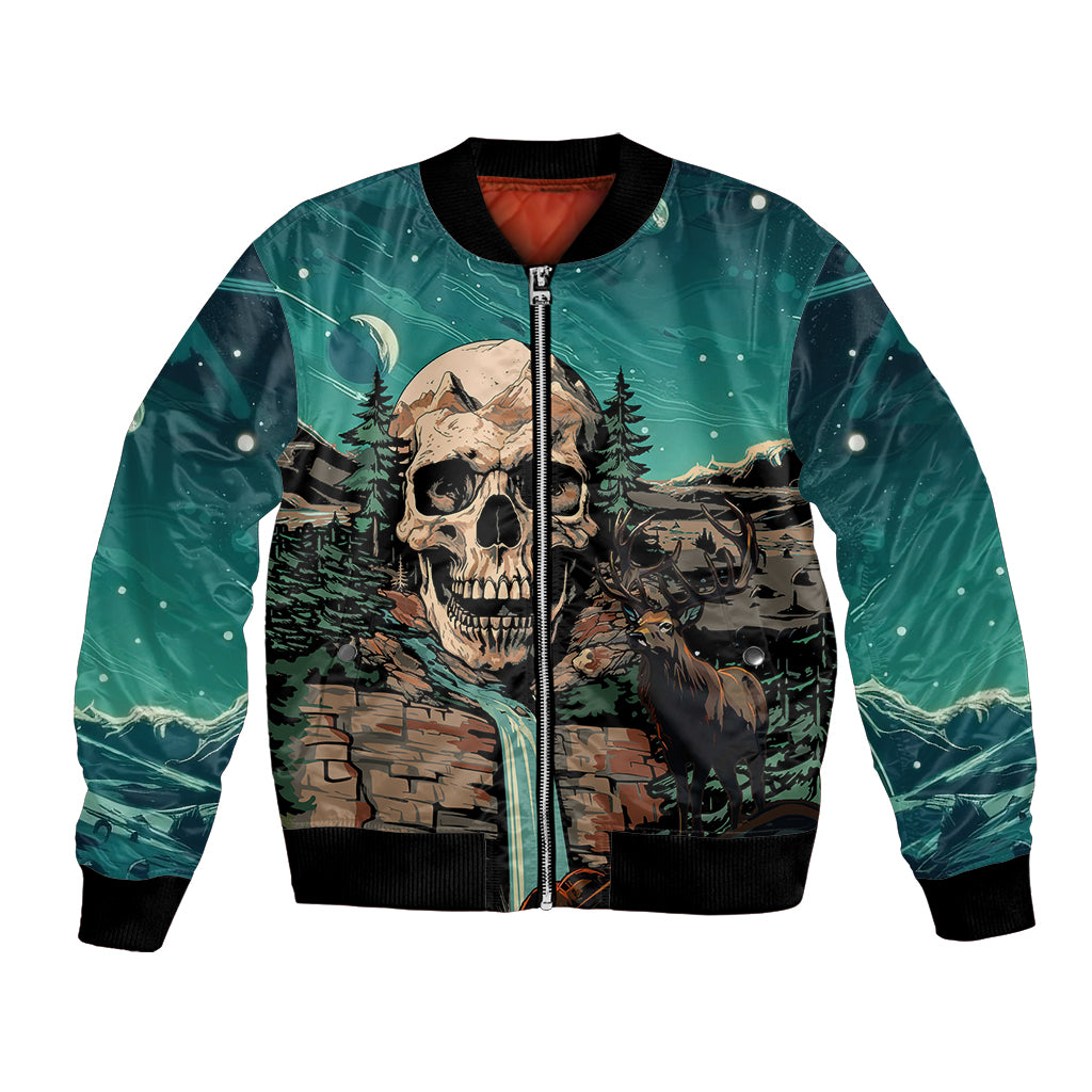 Skull Hunt Bomber Jacket The Best Kine Of Raiser A Hunting - Wonder Print Shop