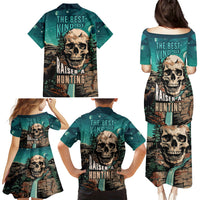 Skull Hunt Family Matching Puletasi Dress and Hawaiian Shirt The Best Kine Of Raiser A Hunting - Wonder Print Shop