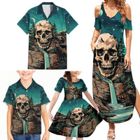 Skull Hunt Family Matching Summer Maxi Dress and Hawaiian Shirt The Best Kine Of Raiser A Hunting - Wonder Print Shop
