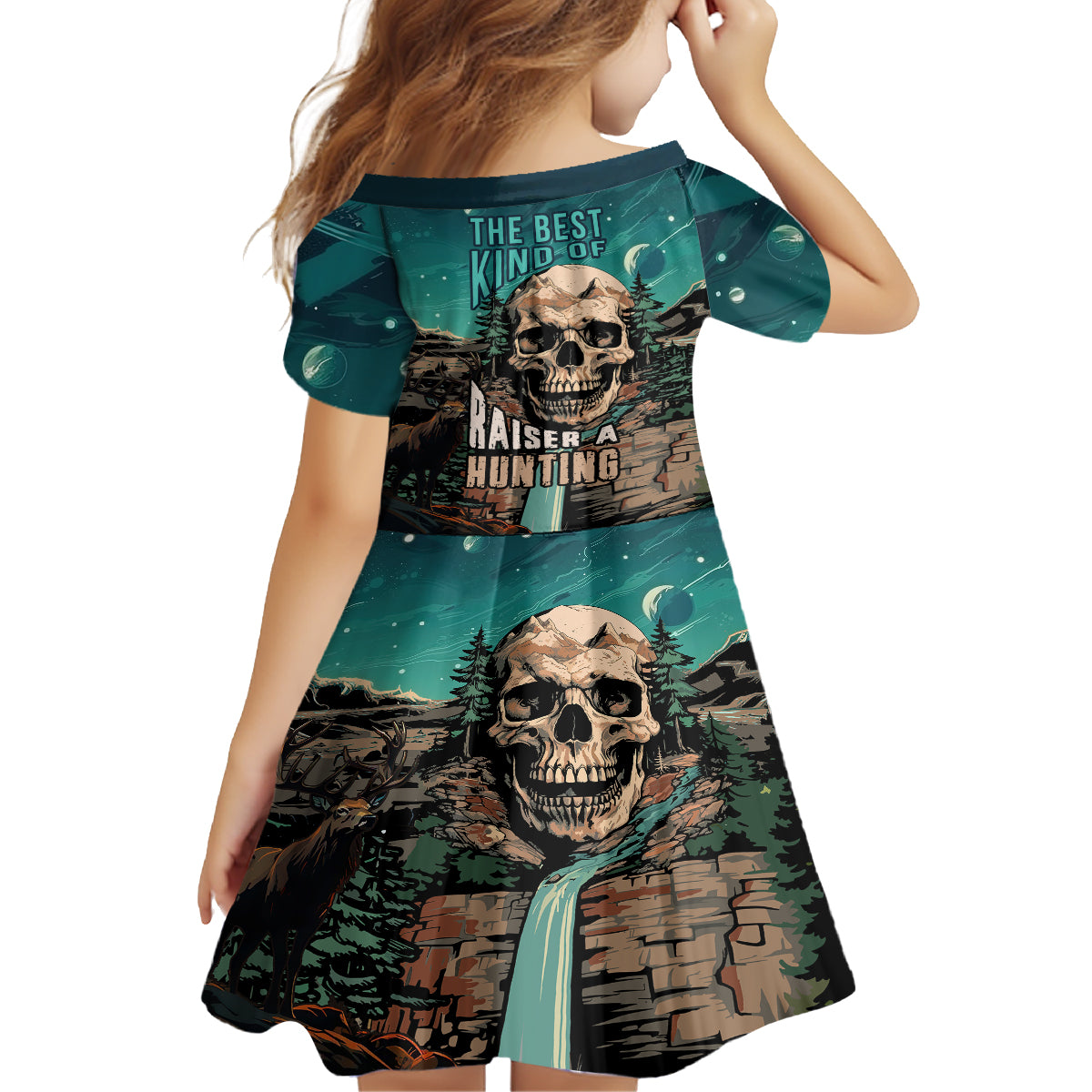 Skull Hunt Family Matching Tank Maxi Dress and Hawaiian Shirt The Best Kine Of Raiser A Hunting - Wonder Print Shop