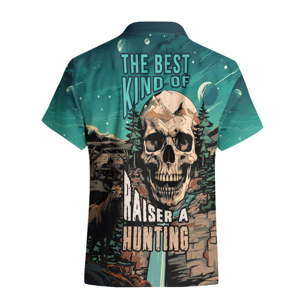 Skull Hunt Hawaiian Shirt The Best Kine Of Raiser A Hunting - Wonder Print Shop