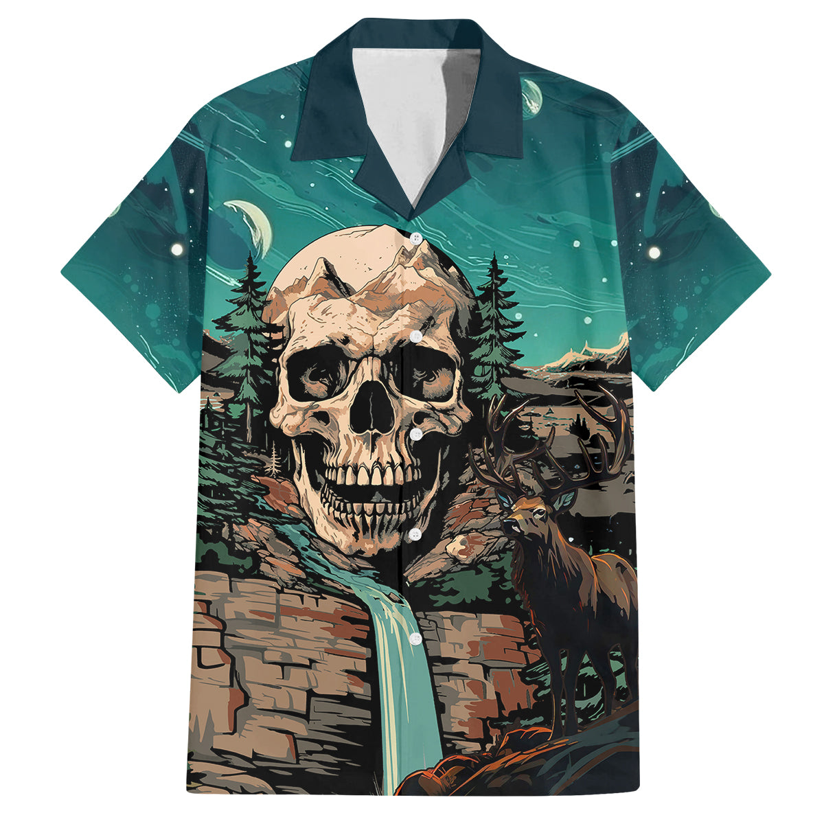 Skull Hunt Kid Hawaiian Shirt The Best Kine Of Raiser A Hunting - Wonder Print Shop