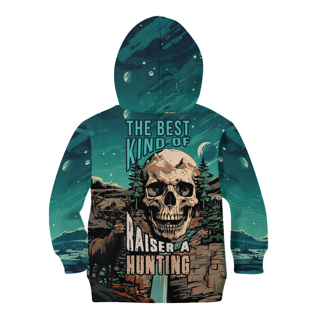 Skull Hunt Kid Hoodie The Best Kine Of Raiser A Hunting - Wonder Print Shop