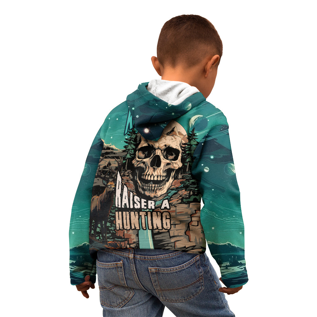 Skull Hunt Kid Hoodie The Best Kine Of Raiser A Hunting - Wonder Print Shop