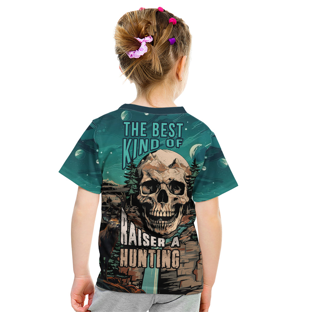 Skull Hunt Kid T Shirt The Best Kine Of Raiser A Hunting - Wonder Print Shop