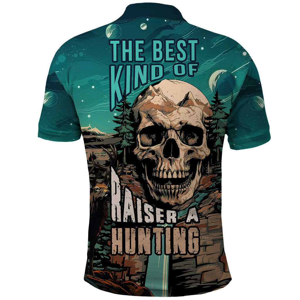 Skull Hunt Polo Shirt The Best Kine Of Raiser A Hunting - Wonder Print Shop