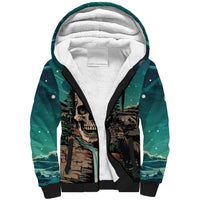 Skull Hunt Sherpa Hoodie The Best Kine Of Raiser A Hunting - Wonder Print Shop