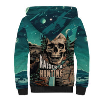 Skull Hunt Sherpa Hoodie The Best Kine Of Raiser A Hunting - Wonder Print Shop