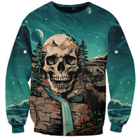 Skull Hunt Sweatshirt The Best Kine Of Raiser A Hunting - Wonder Print Shop
