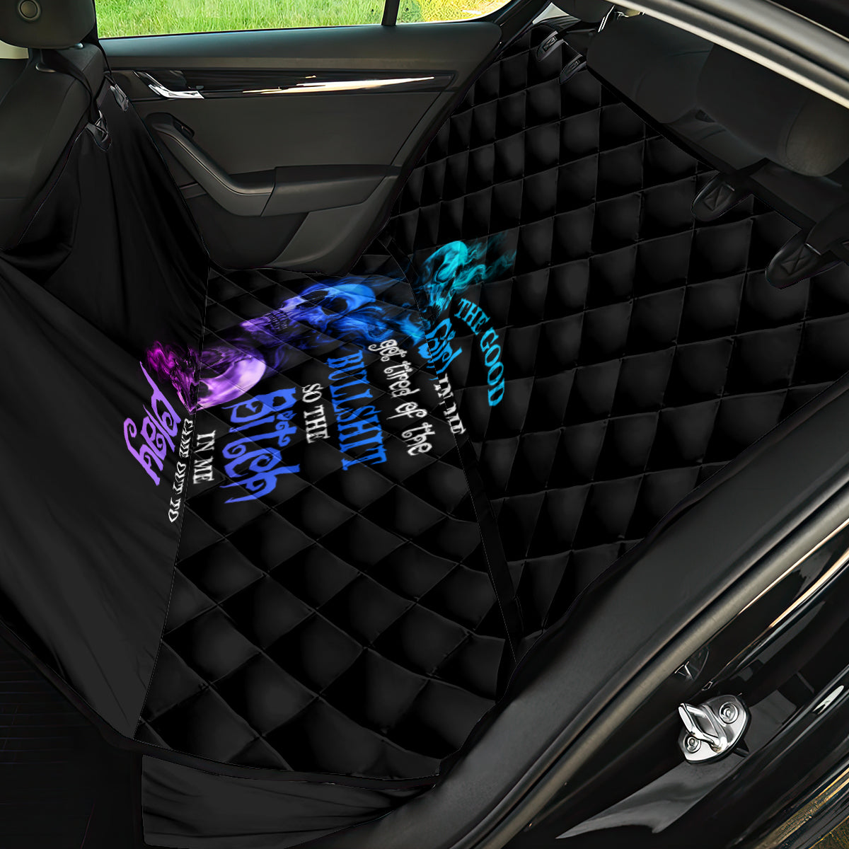 The Good Girl In Me Got Tired Back Car Seat Cover - Wonder Print Shop