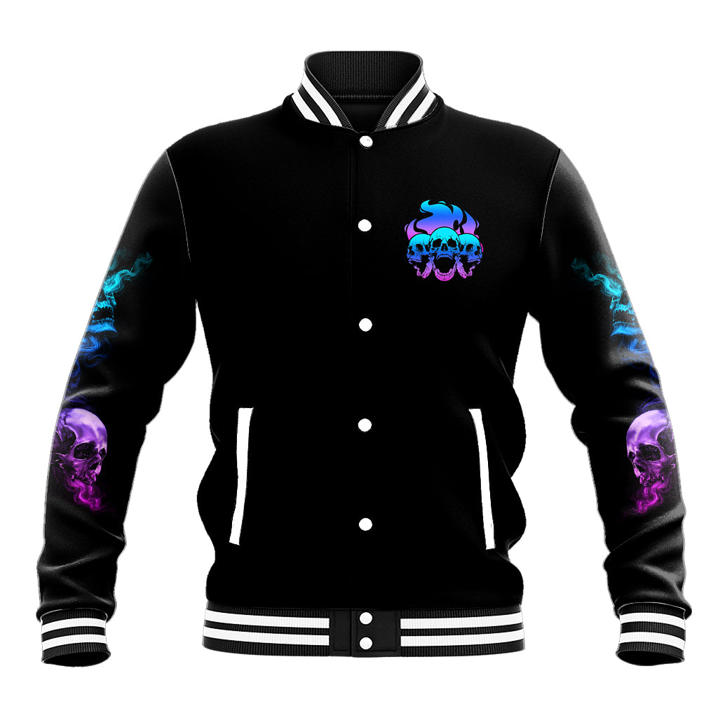 The Good Girl In Me Got Tired Baseball Jacket - Wonder Print Shop